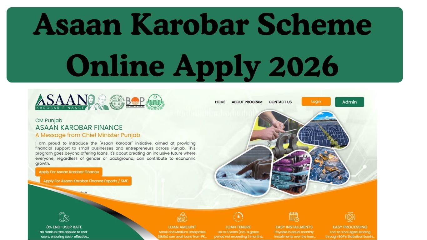 Asan Karobar Scheme Online Apply 2026